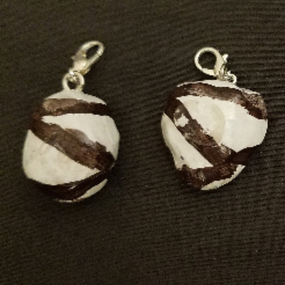 Set of 4 Hand Crafted Chocolate Truffles Neckalce/Choker Charms Comes w/ - Picture 2 of 8